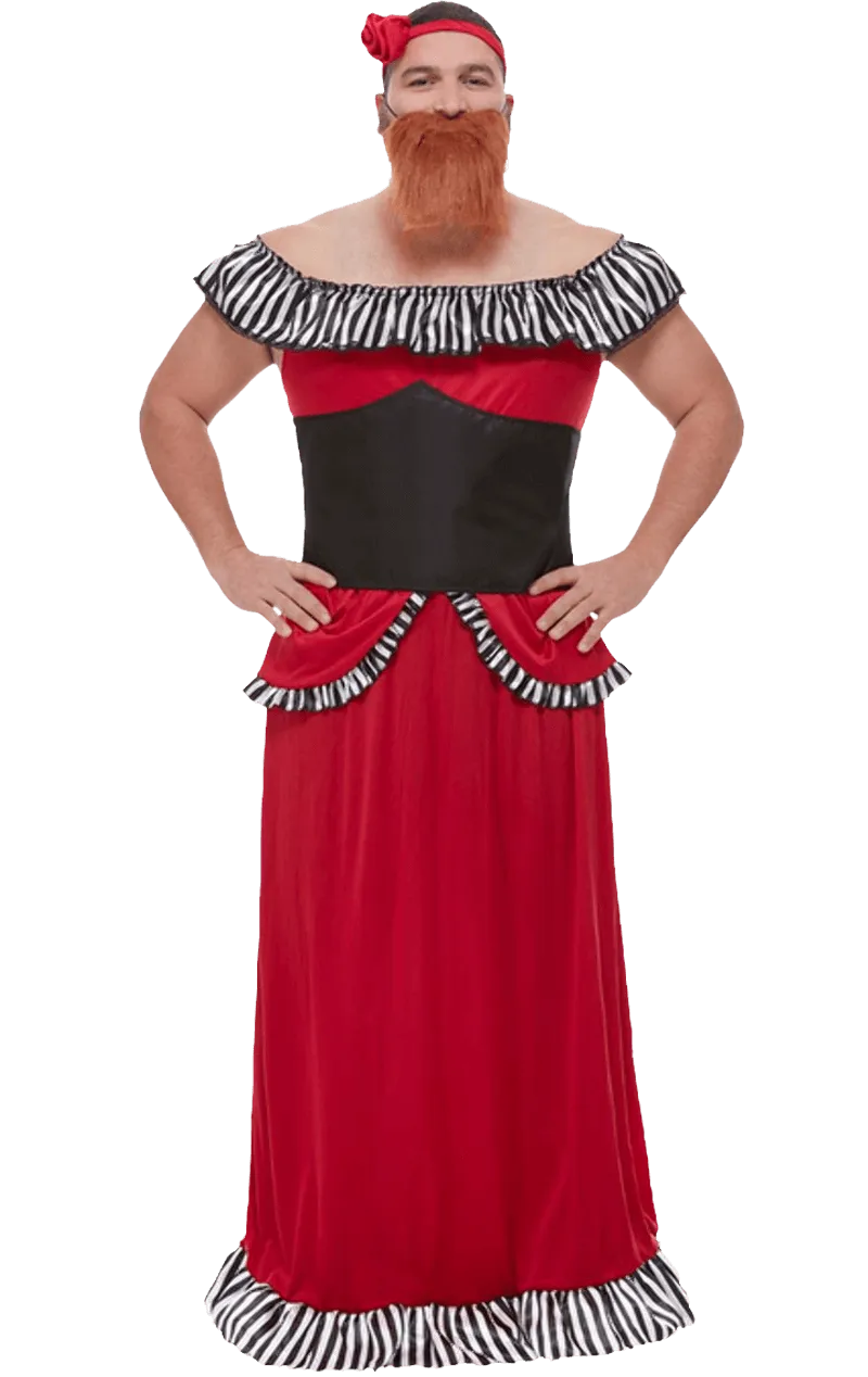 Mens Bearded Lady Costume