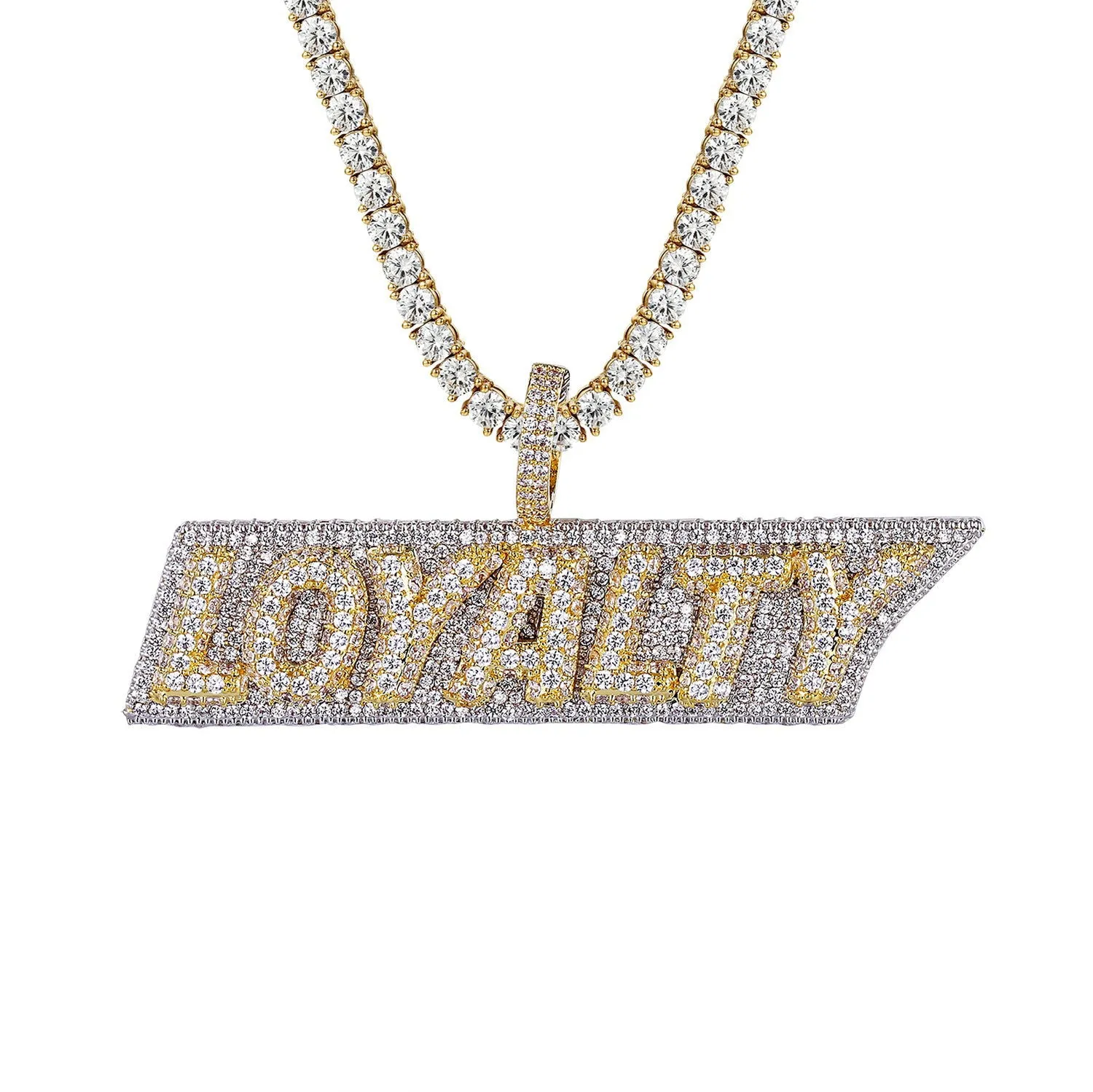 Men's Loyalty Hip Hop Sterling Silver 3D Rapper Custom Pendant