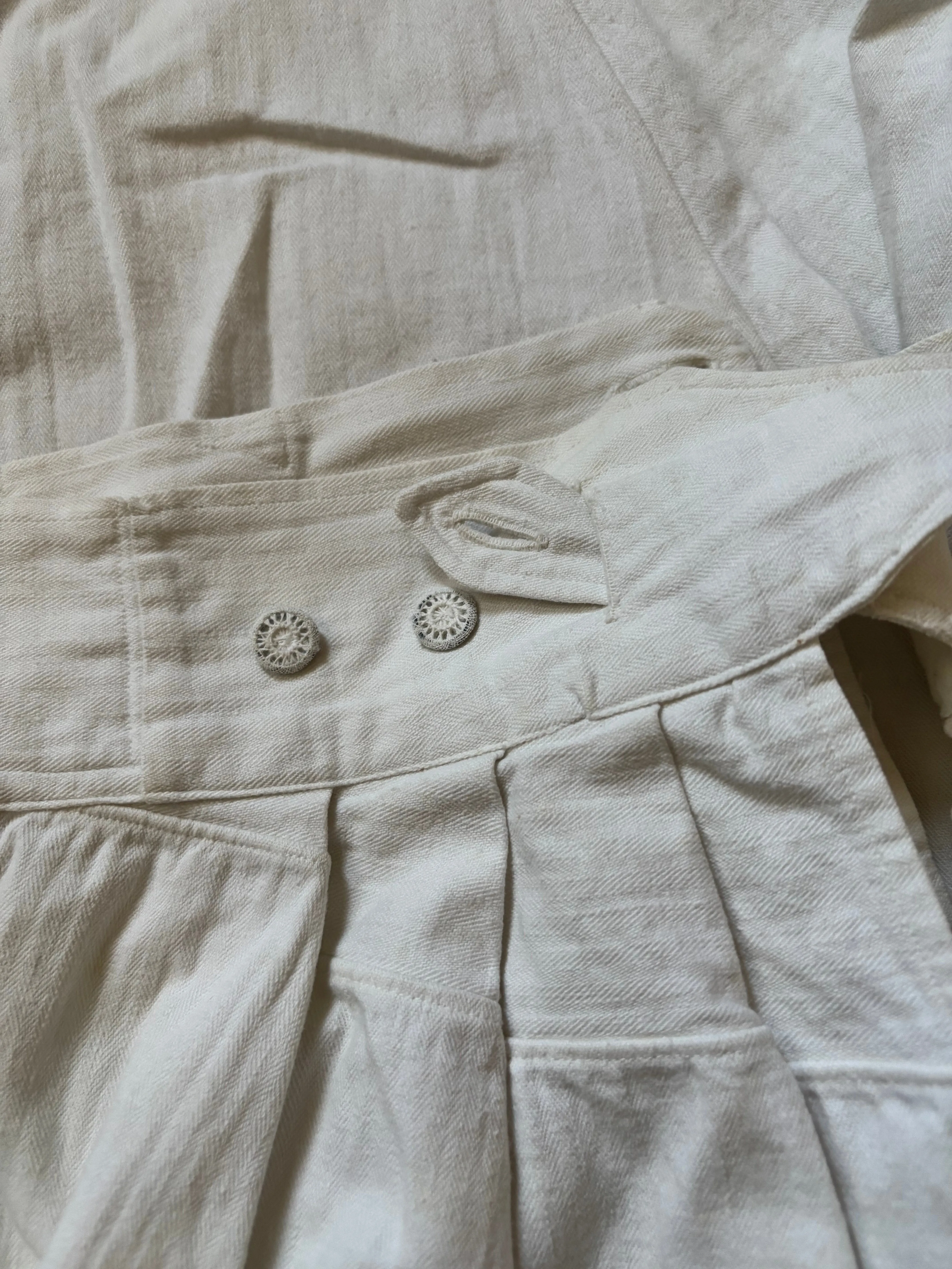 Mid 19th Century Button Front Cinch Back Pants