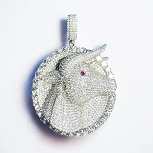 Moissanite GOAT Pendant Greatest Of All Time 925