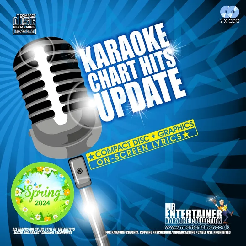 Mr Entertainer Karaoke Chart Hits Update - Spring 2024