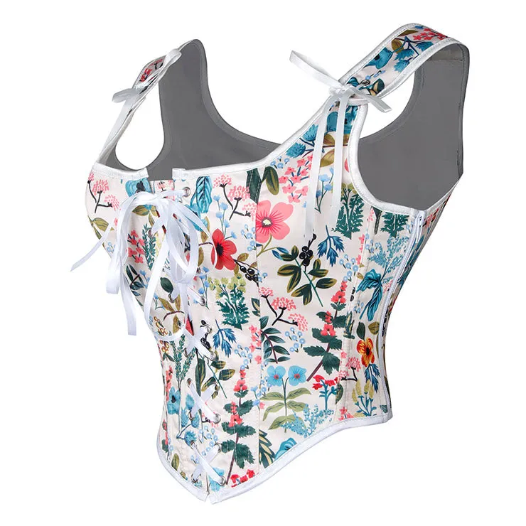 Multicolour Floral Corset Vest