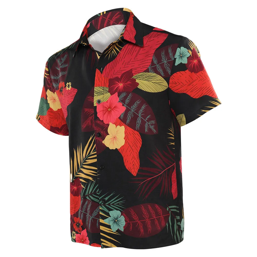 One Piece Luffy Cosplay Costume Print Shirt Halloween Carnival