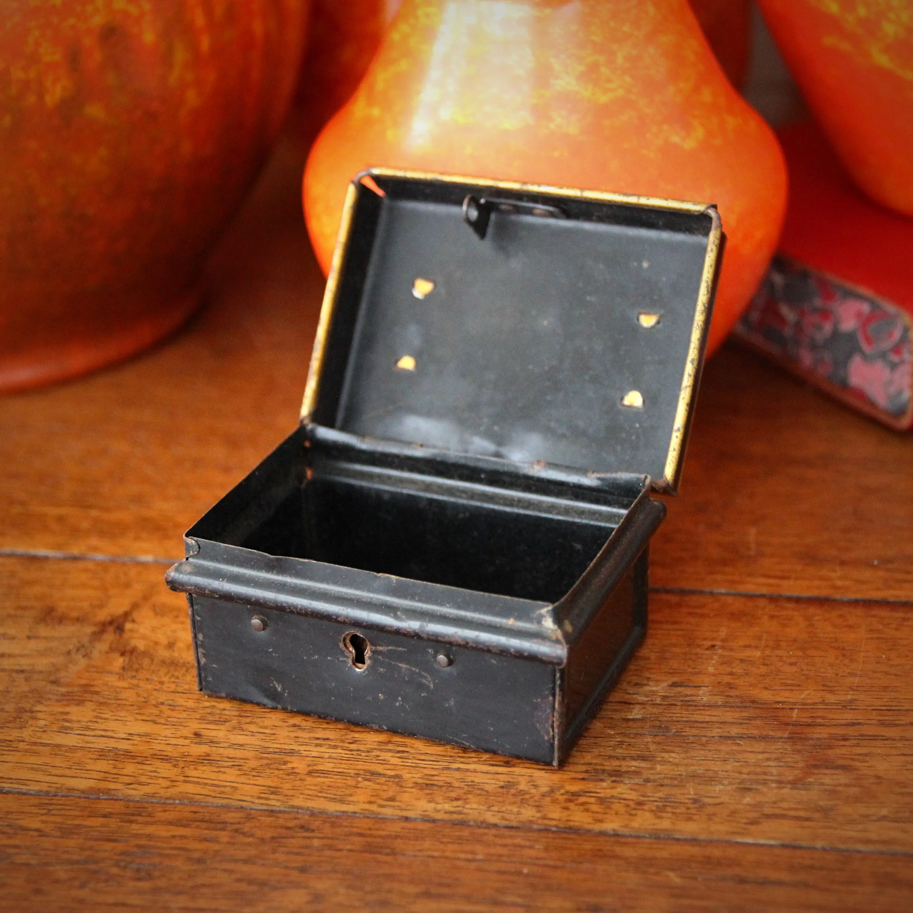 Painted Steel "Money Box"