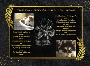 Personalized Dog Photo Wall Art, Memorial Gift for Loss of Dog, Dog Remembrance Gifts, Dog Bereavement Dog Gifts, Pet Loss Portrati