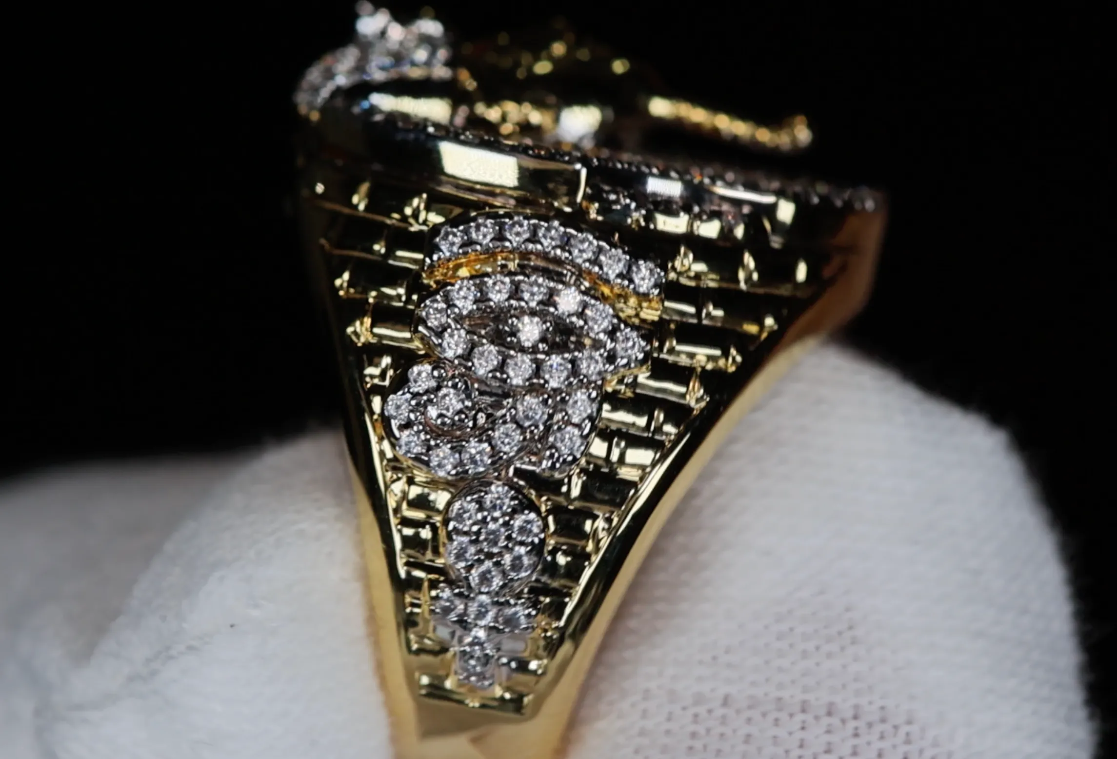 Pharaoh Diamond Ring | Iced Out Pharaoh Ring | Hip Hop Ring