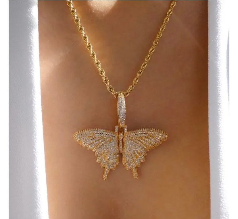 pink  butterfly necklace, butterfly  necklace,butterfly necklace butterfly pendant ,Christmas gift, butterfly pendant , iced butterfly