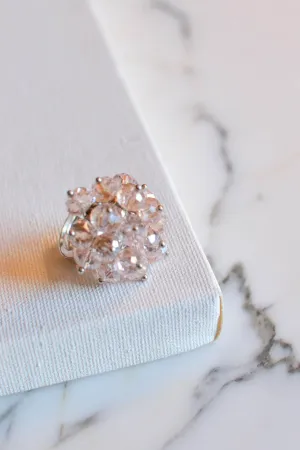 Pink Crystal Statement Ring