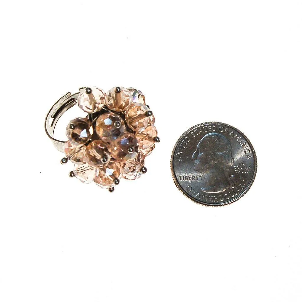 Pink Crystal Statement Ring
