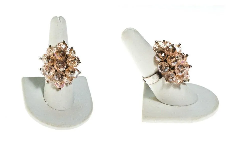 Pink Crystal Statement Ring