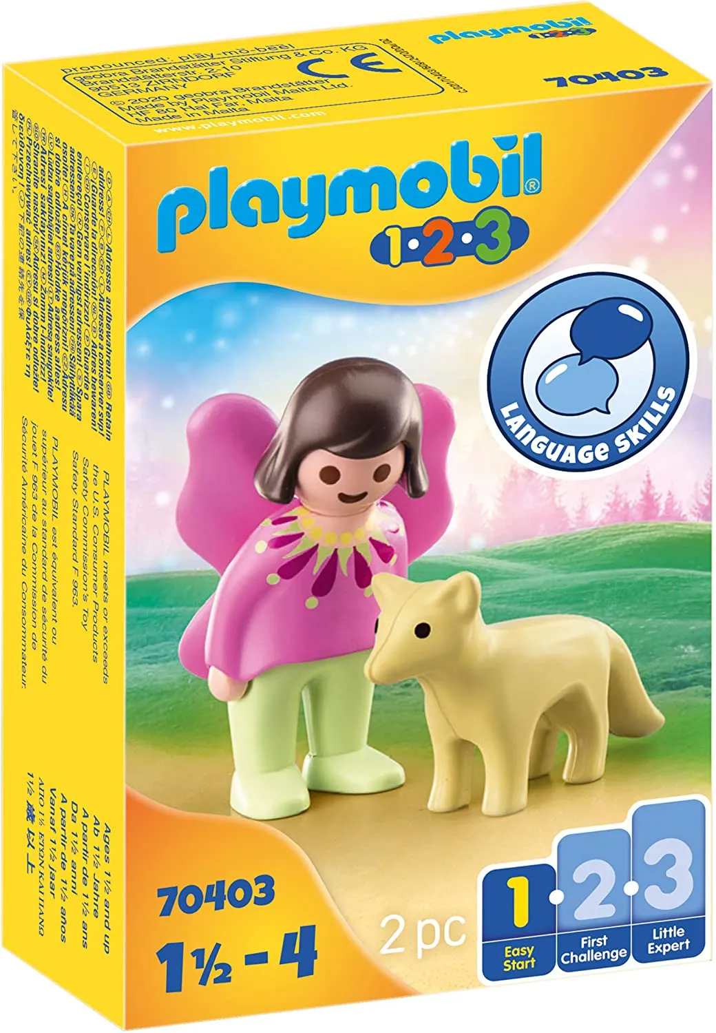 Playmobil 1.2.3 Fairy Friend with Fox