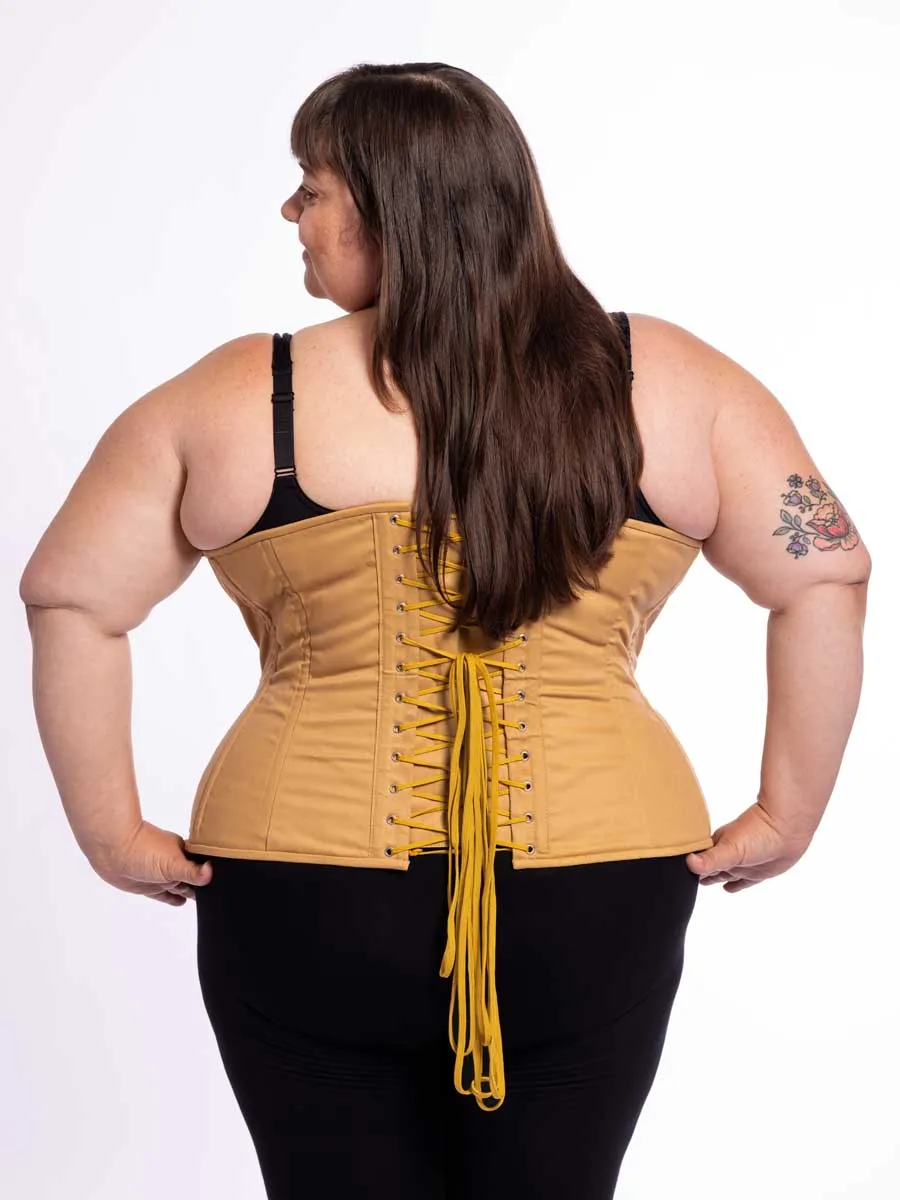 Plus Size Cotton Hourglass Curve Longline Underbust Corset : CS-426