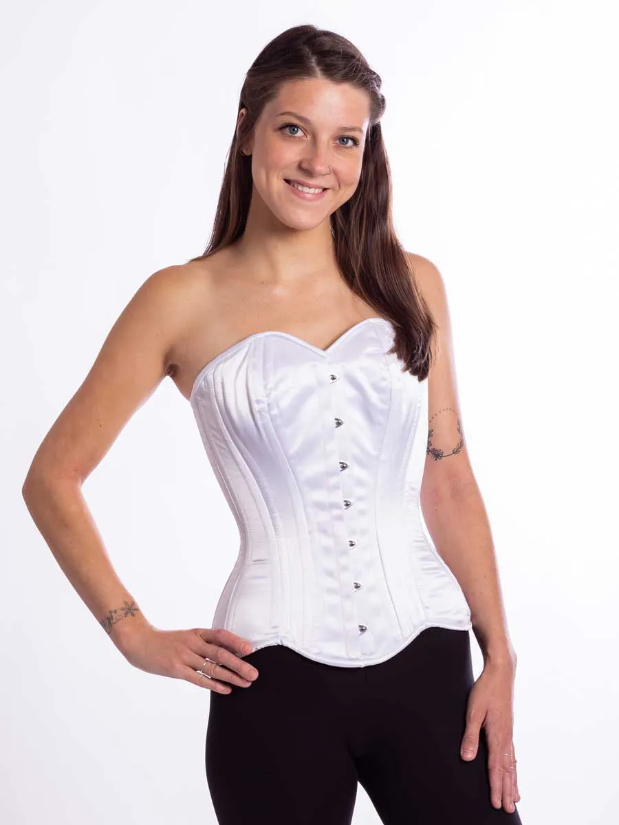 Plus Size Satin Hourglass Curve Longline Overbust Corset : CS-511