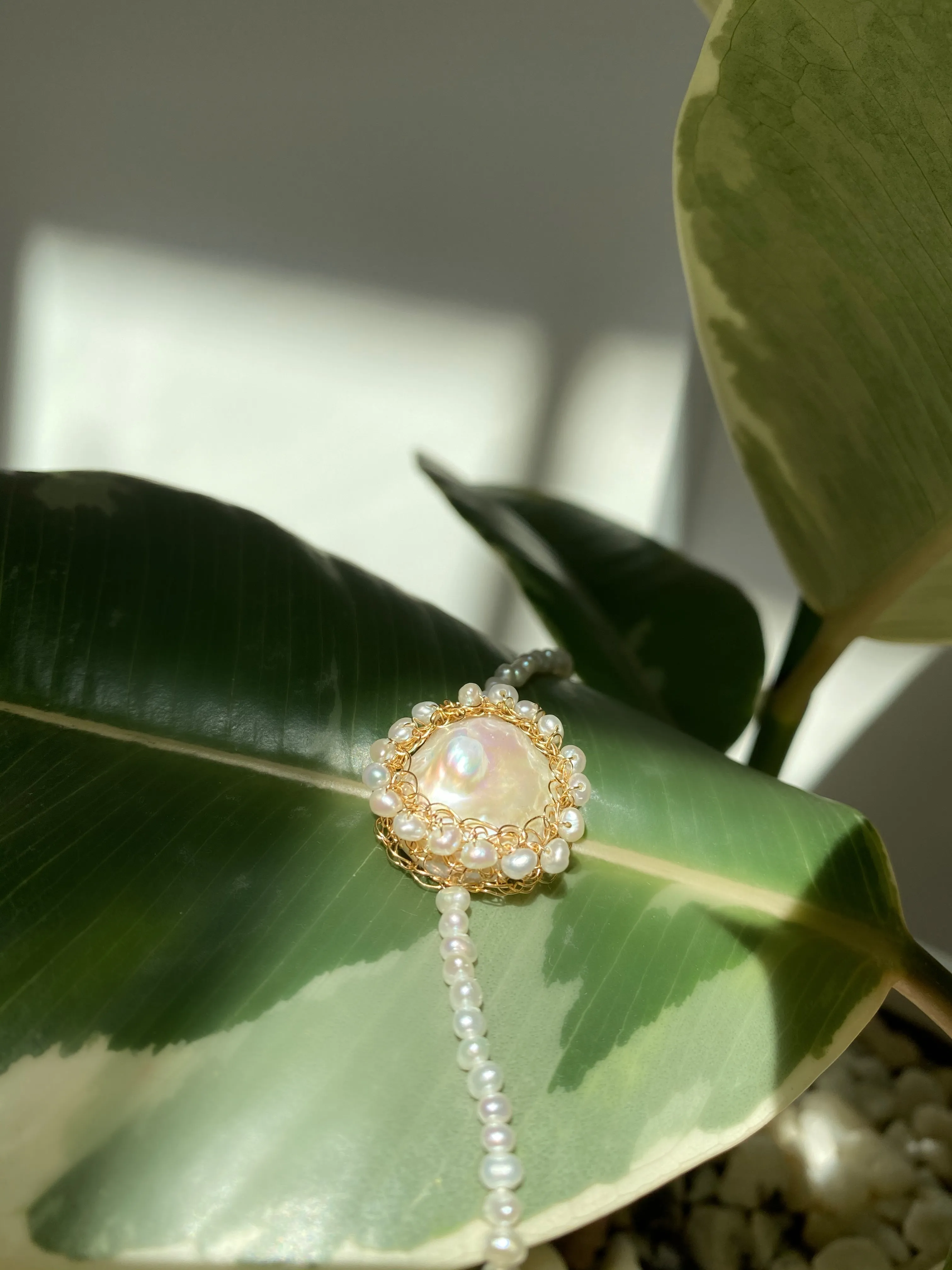 Polka Gold Filled Baroque Pearl Bracelet