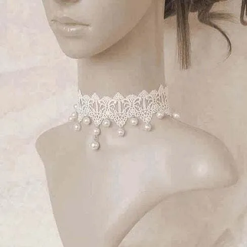Product: Crochet Necklace & Bracelet Set - The Touch Of Vintage Victorian Style