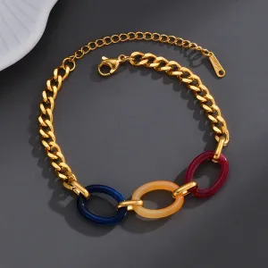 Pulseira Hip Hop em Aço Inoxidável