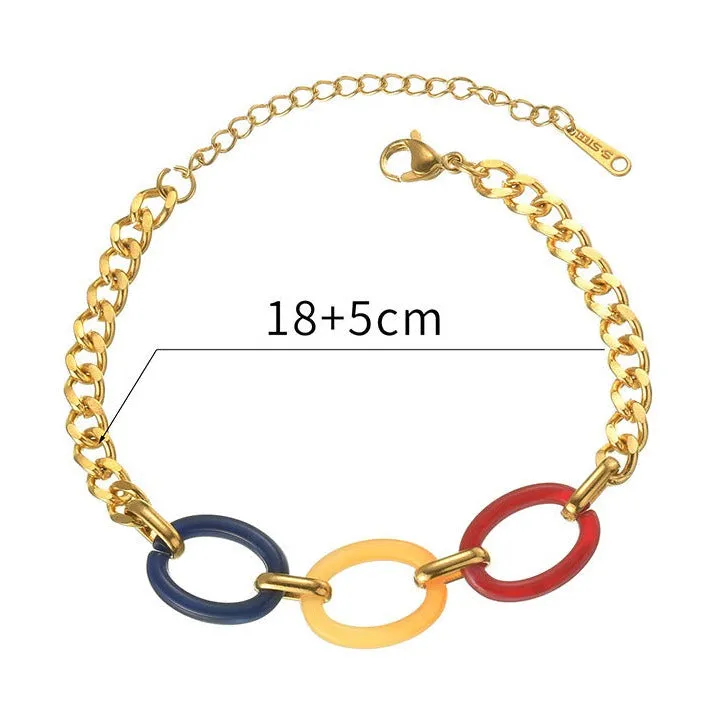 Pulseira Hip Hop em Aço Inoxidável