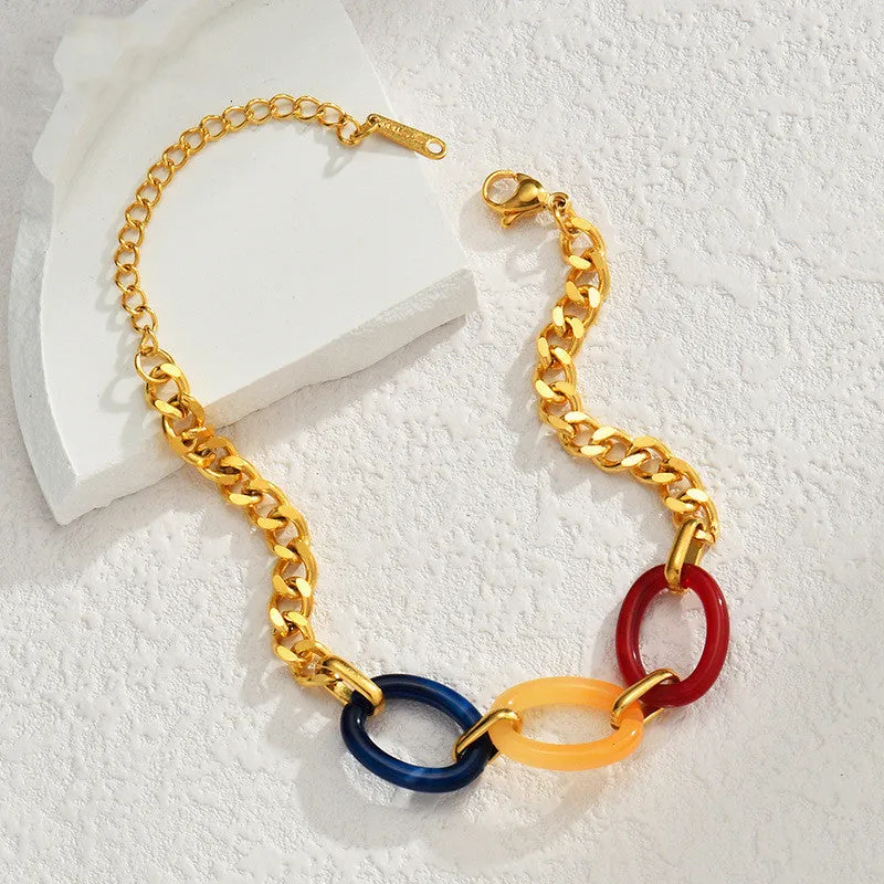 Pulseira Hip Hop em Aço Inoxidável