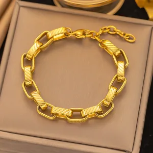 Pulseira Hip Hop em Aço Inoxidável