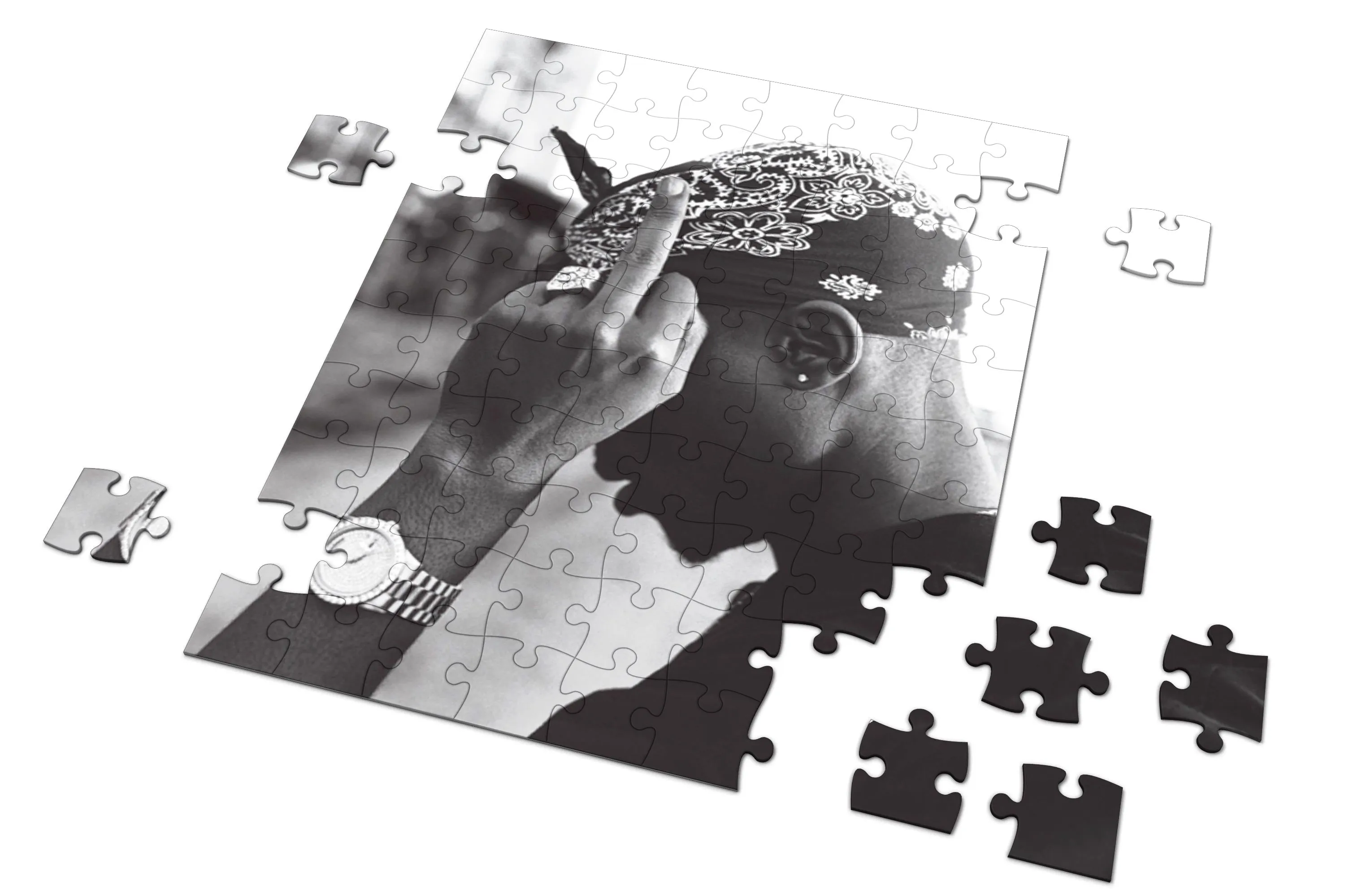 Puzzle Magnetique Rap & Hip Hop - 2Pac Fingers 120 Pcs
