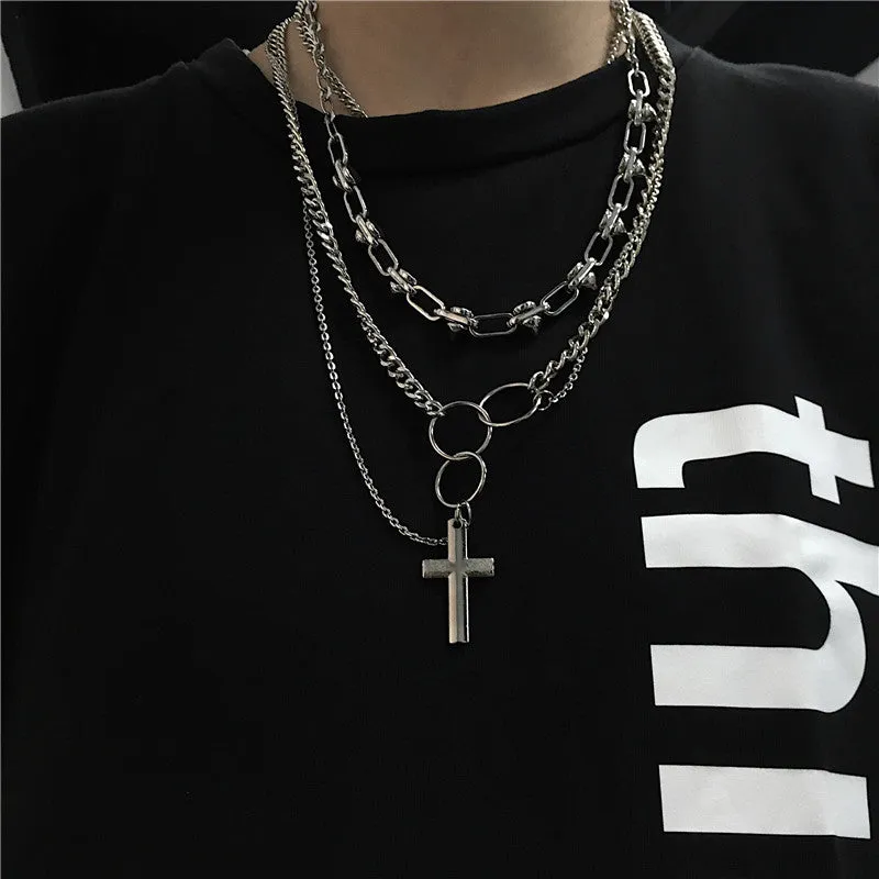 "HIP HOP CROSS" NECKLACE S031006