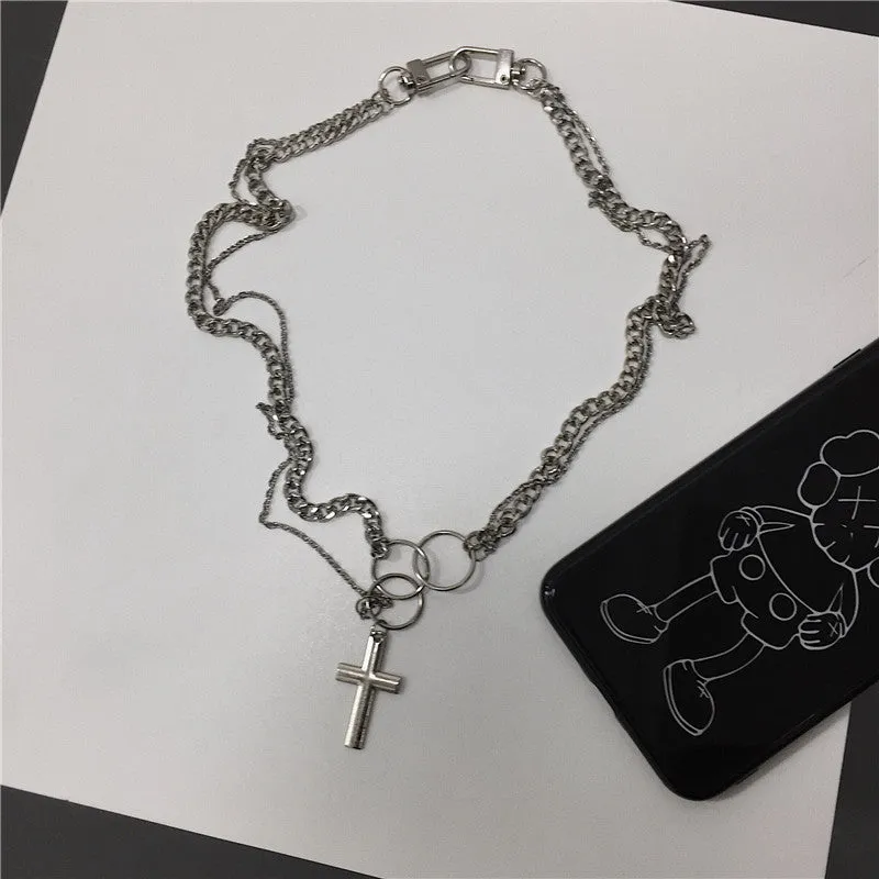 "HIP HOP CROSS" NECKLACE S031006