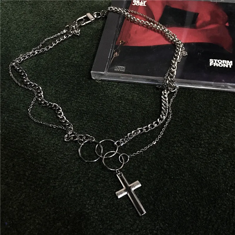 "HIP HOP CROSS" NECKLACE S031006