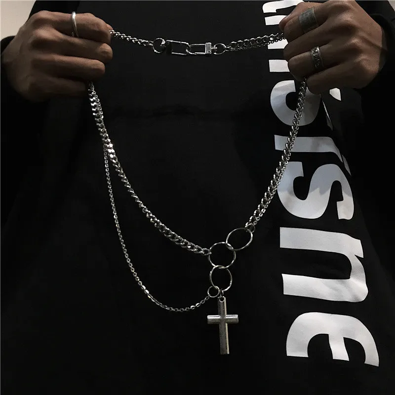 "HIP HOP CROSS" NECKLACE S031006