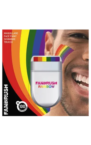 Rainbow Fan Brush Makeup