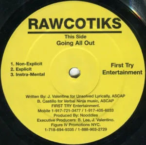 Rawcotiks - Going all out (12inch)