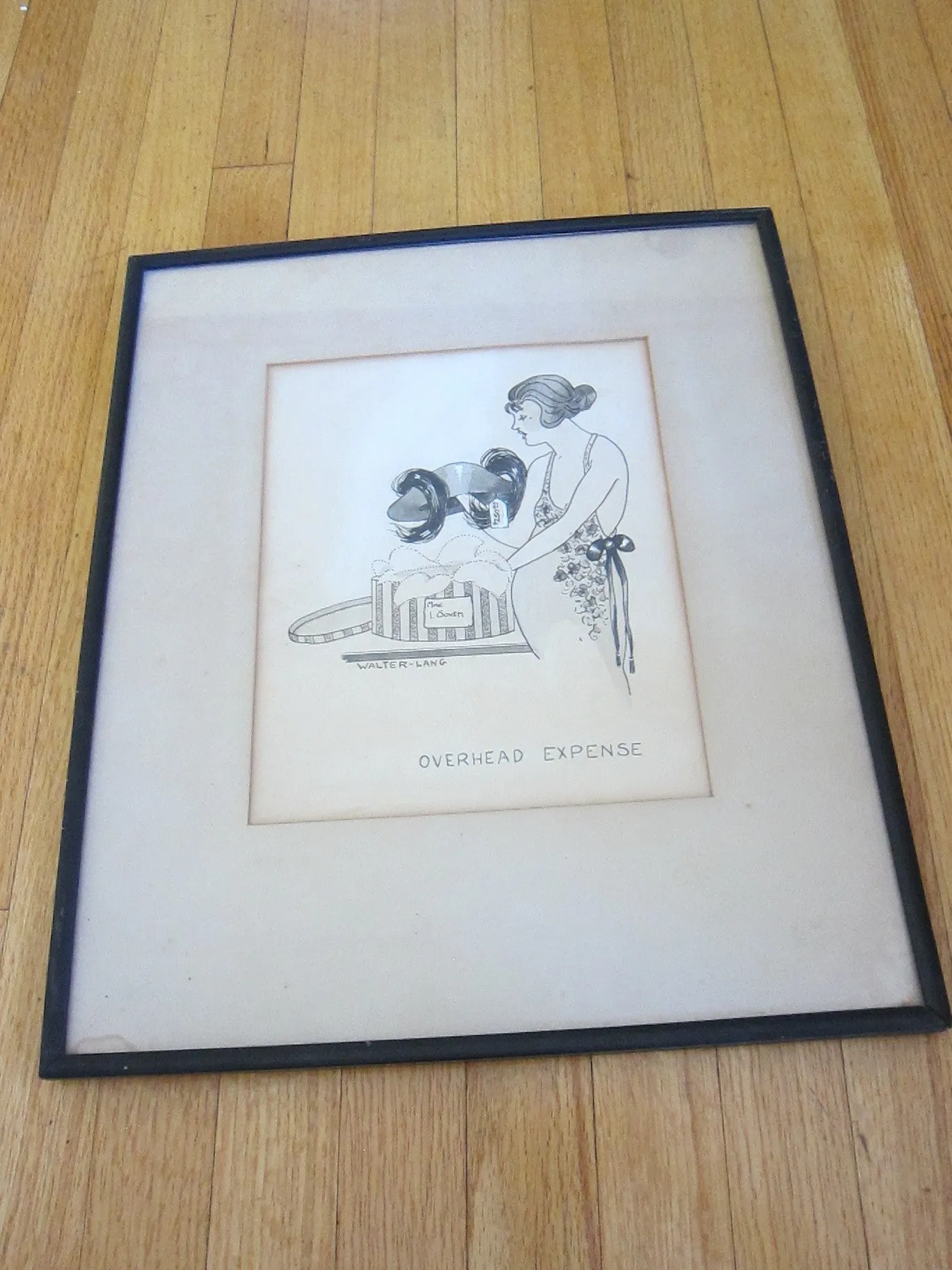 Realistic Pencil Drawing by Walter Lang "Overhead Expense Satire"
