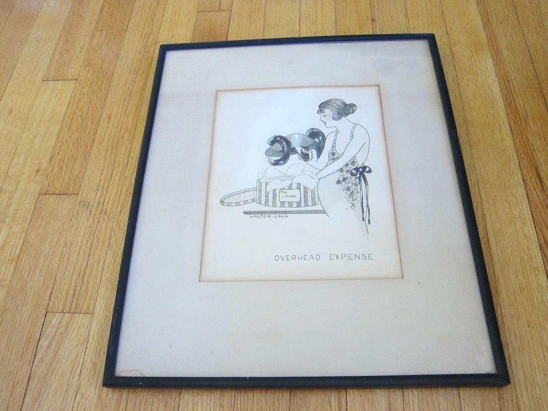 Realistic Pencil Drawing by Walter Lang "Overhead Expense Satire"