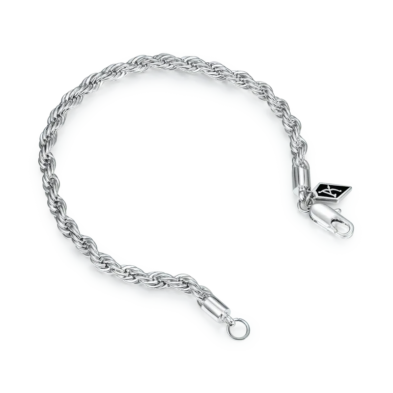 Rope Bracelet - White Gold