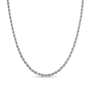 Rope White Gold Chain - 3.5mm