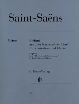 Saint-Saëns: Elephant from Carnival of the Animals for Double Bass & Piano