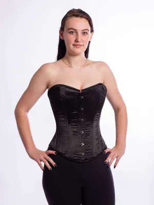 Satin Romantic Curve Longline Overbust Corset : CS-530
