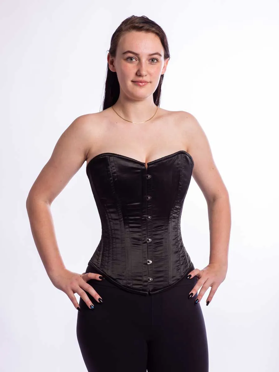 Satin Romantic Curve Longline Overbust Corset : CS-530