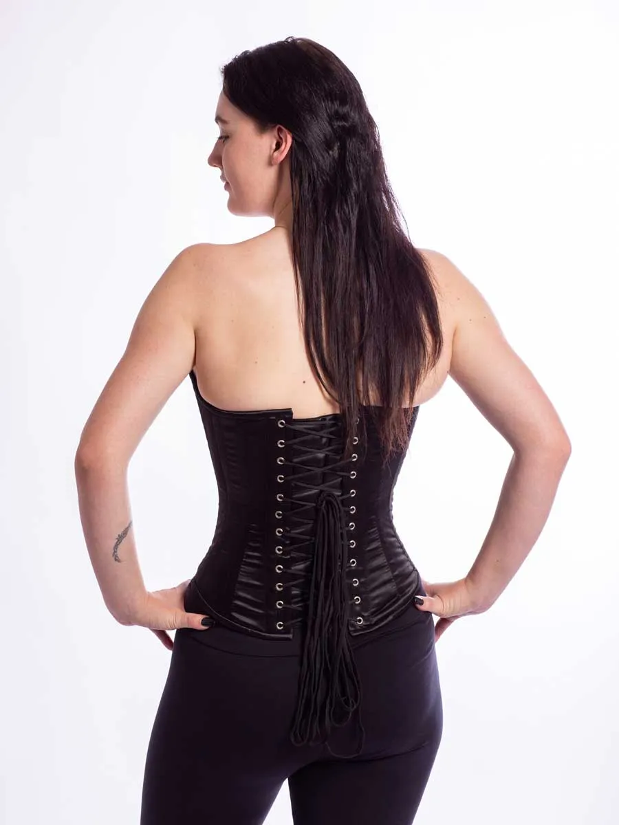 Satin Romantic Curve Longline Overbust Corset : CS-530
