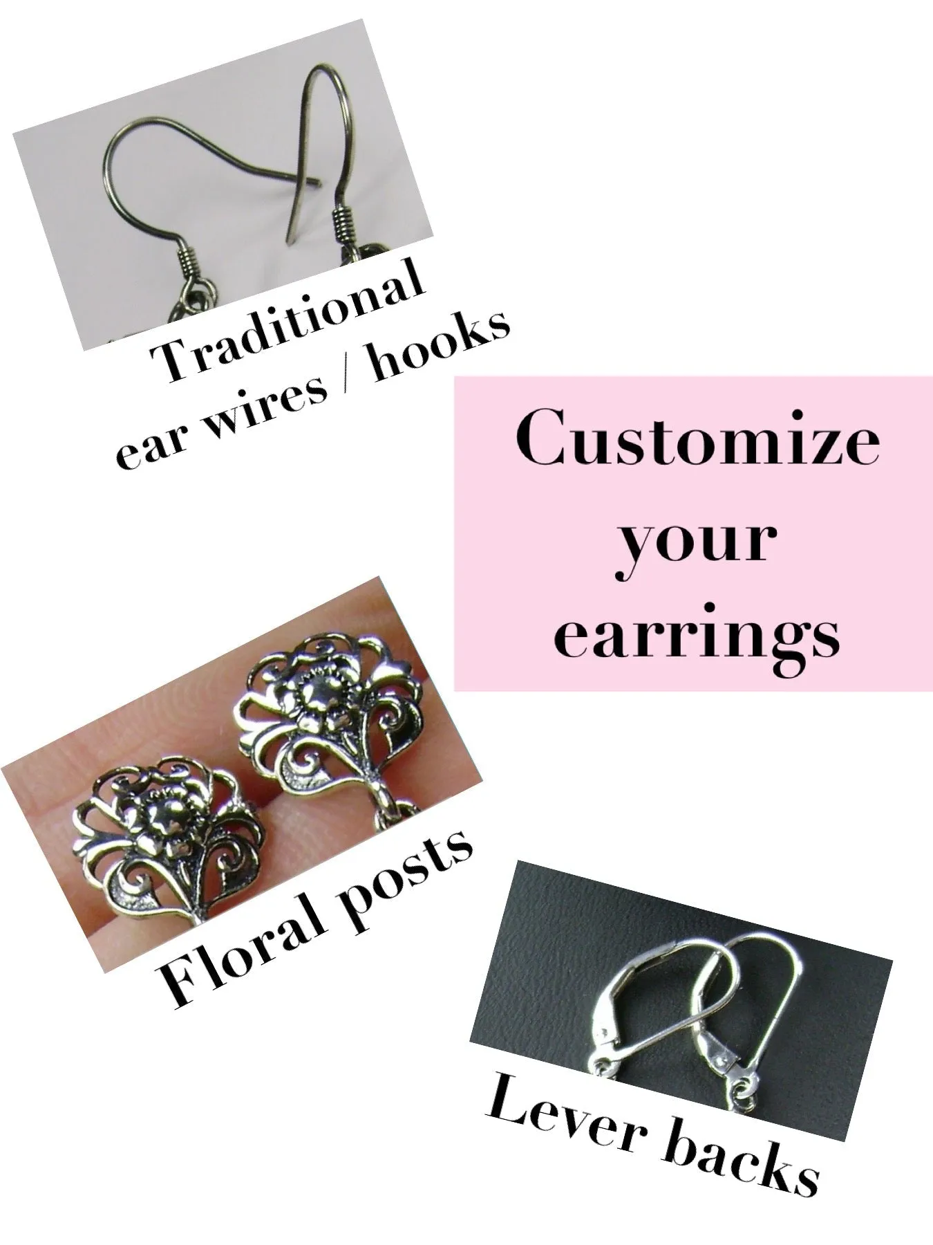 Save 10% on Pink Earrings & Necklace Set, CZ Inset Gem with Sterling Silver Embellishment, Vintage Edwardian Jewelry #E70e