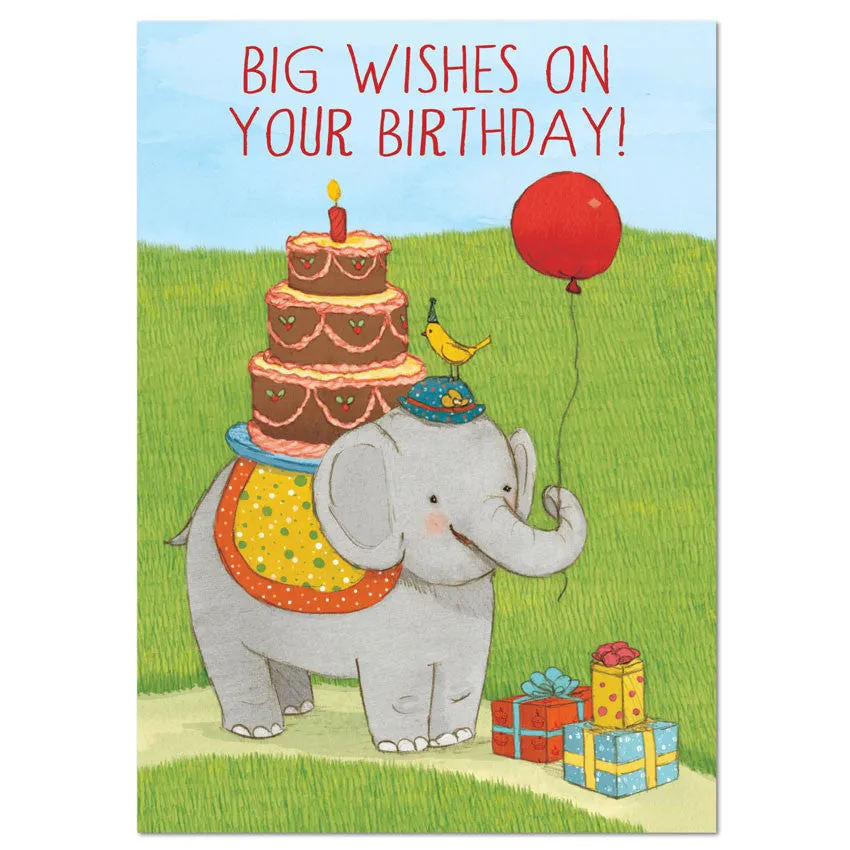 Sending Big Wishes Birthday Card
