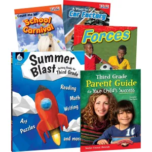 Shell Education Learn-At-Home Grade 3 Summer Bundle Printed Book by Wendy Conklin, Suzanne I. Barchers, Debra J. Housel