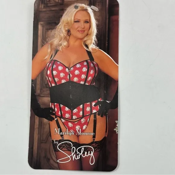Shirley of Hollywood NWT Marilyn Monroe print corset bustier sexy top sz 1X / 40