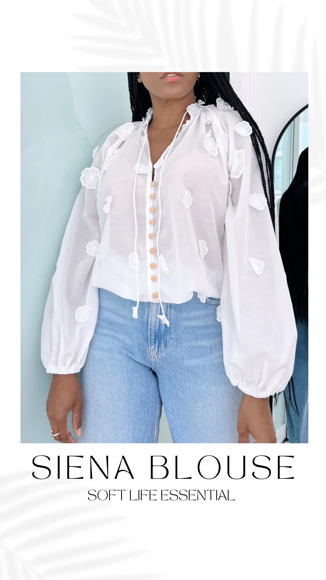 Siena Floral Applique Blouse