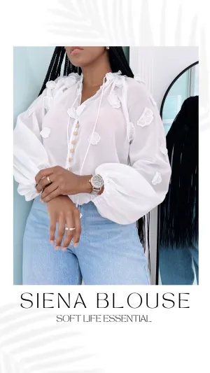 Siena Floral Applique Blouse
