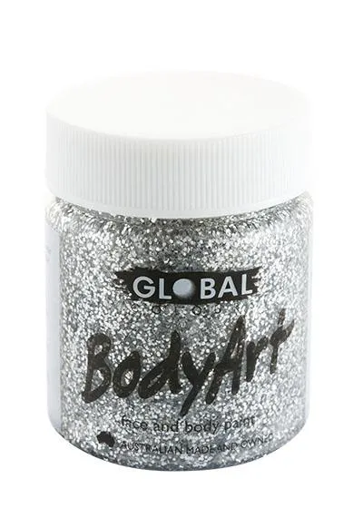 Silver Glitter Body and Face Paint