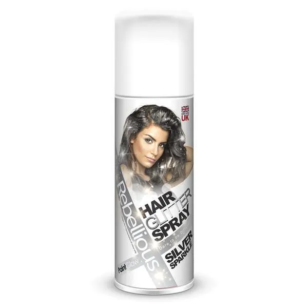 Silver Glitter Hair Spray