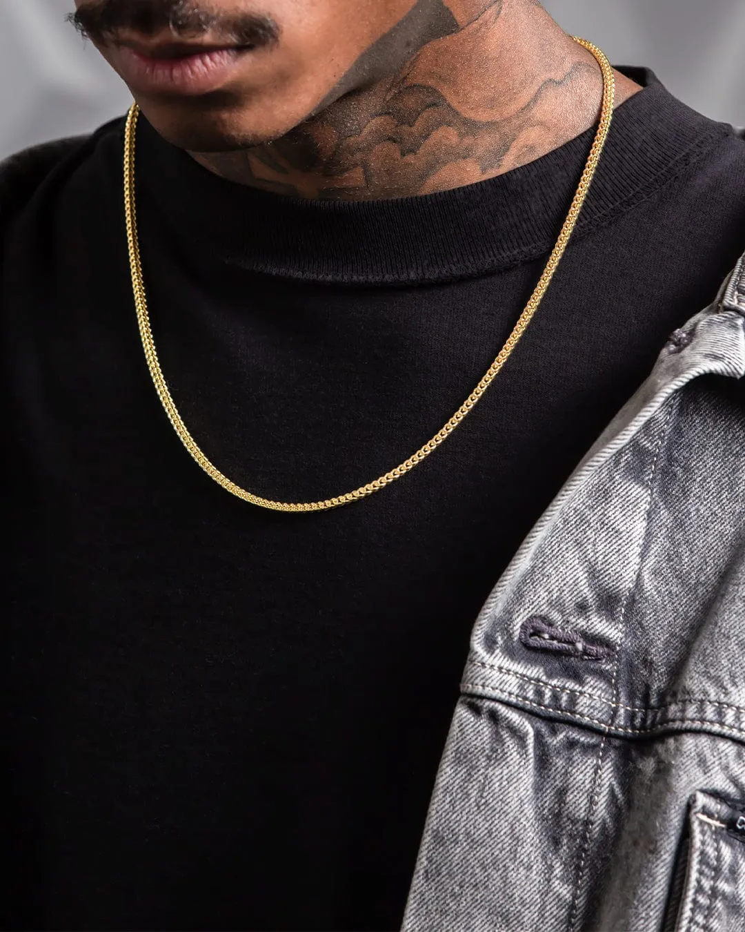 Solid Gold 3mm Franco Chain