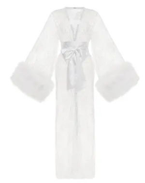 Sophie Sheer Long Bridal Robe