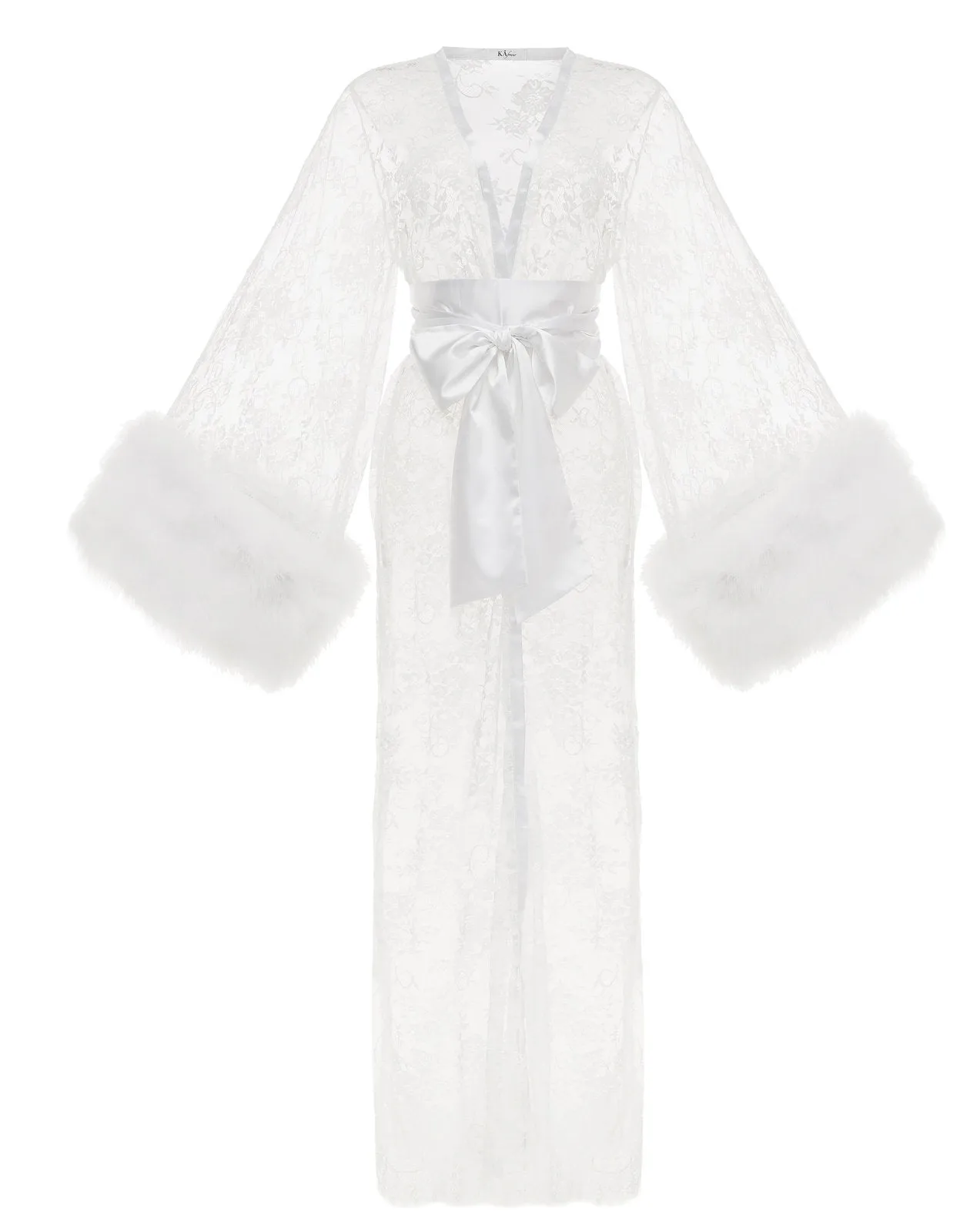 Sophie Sheer Long Bridal Robe