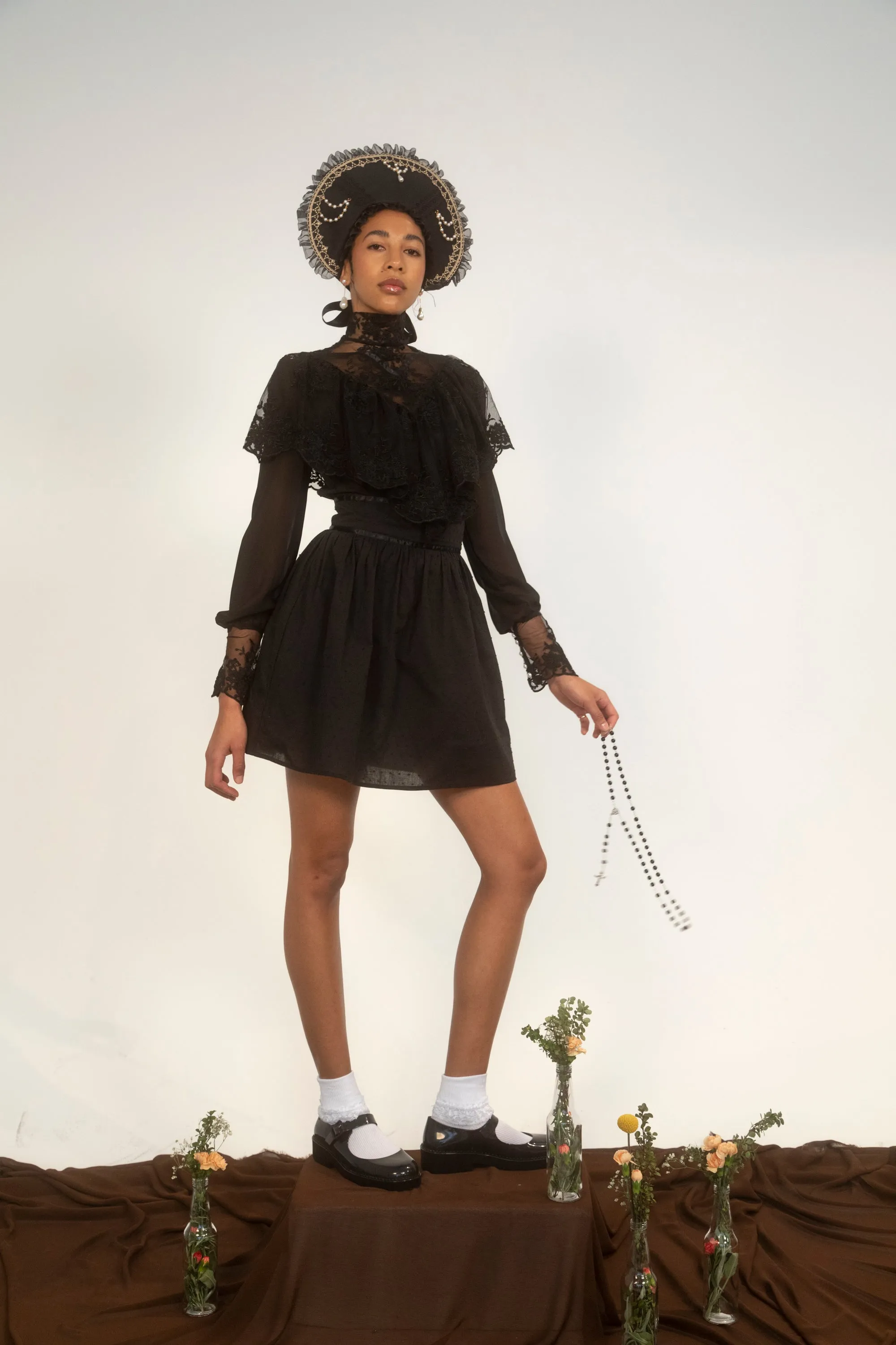 Southern Girl Black Victorian Dress